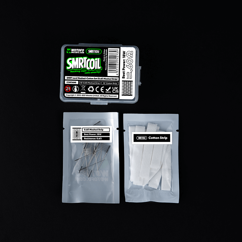 SMRT nord Mesh-Cotton Set - For a Highly Personalized Vaping Experience